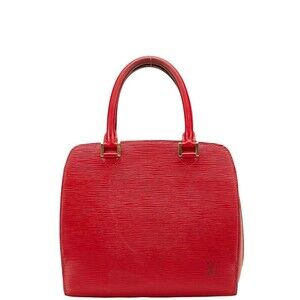 Louis Vuitton Epi Pont Neuf Handbag Castilian Red Leather